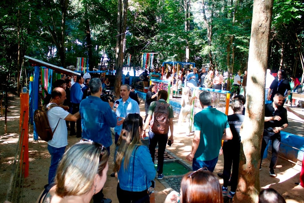Jardim Sensorial usa inovações simples para lazer com inclusão no Bosque