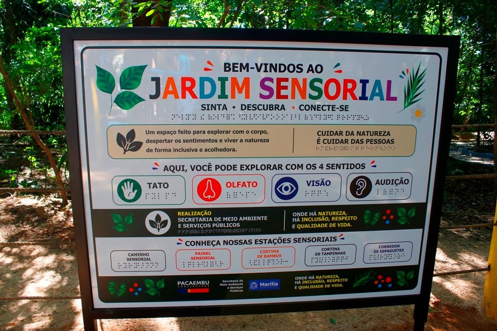 Jardim Sensorial usa inovações simples para lazer com inclusão no Bosque
