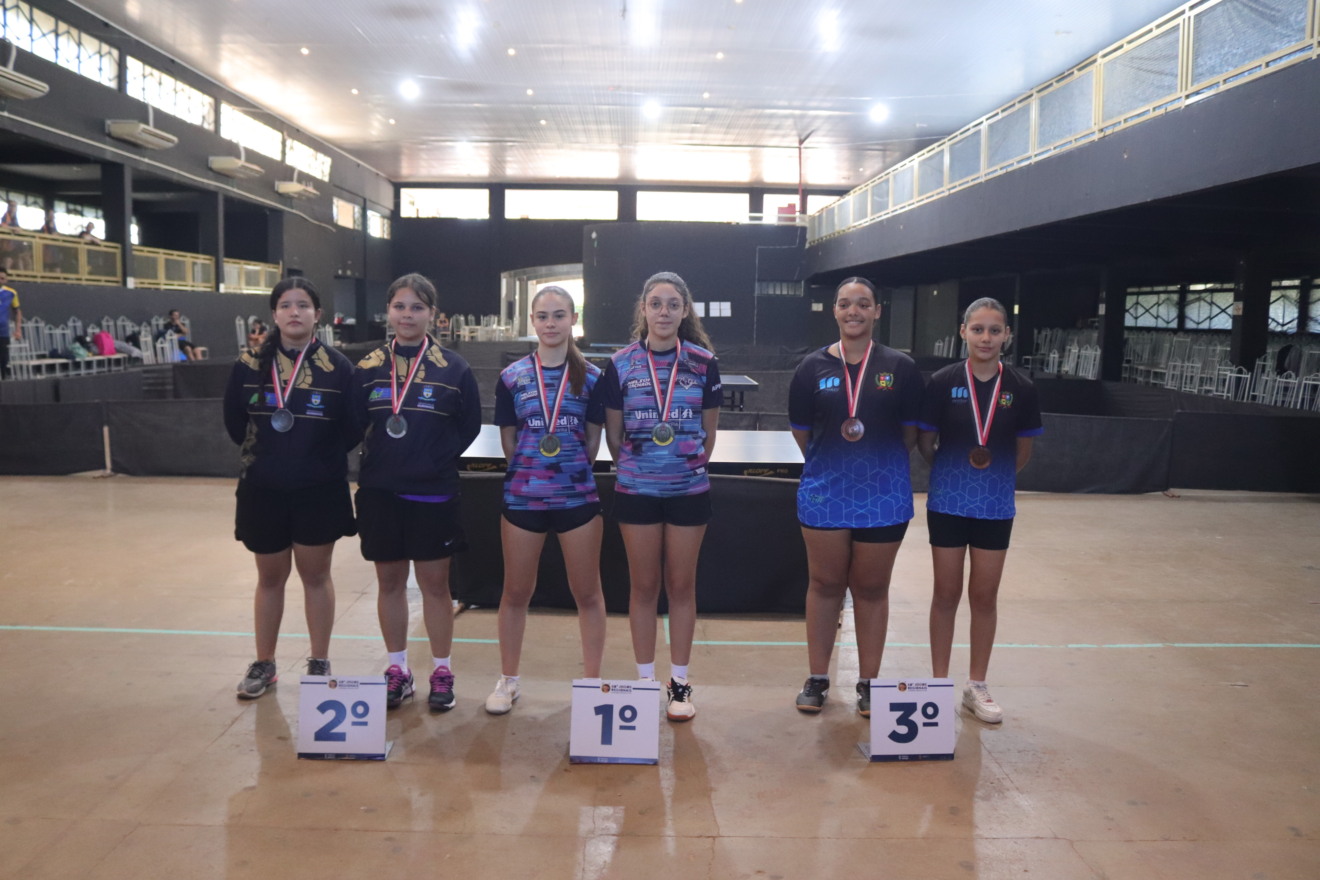 Tênis de Mesa feminino de Marília é campeão geral nos Jogos Regionais