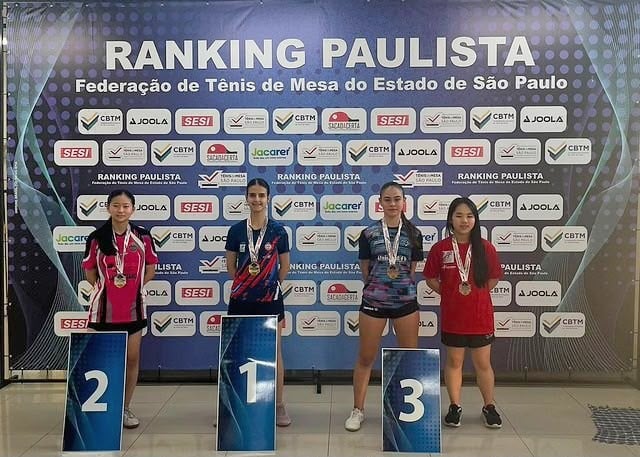 Tênis de Mesa de Marília conquista 5 pódios na 5ª Etapa do Ranking Paulista